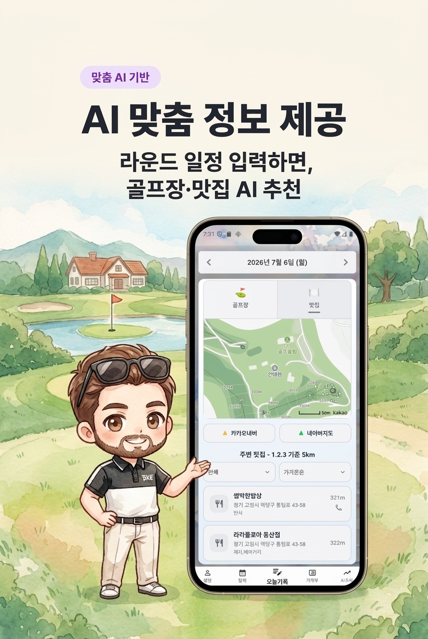 AI 골프장 맞춤 정보